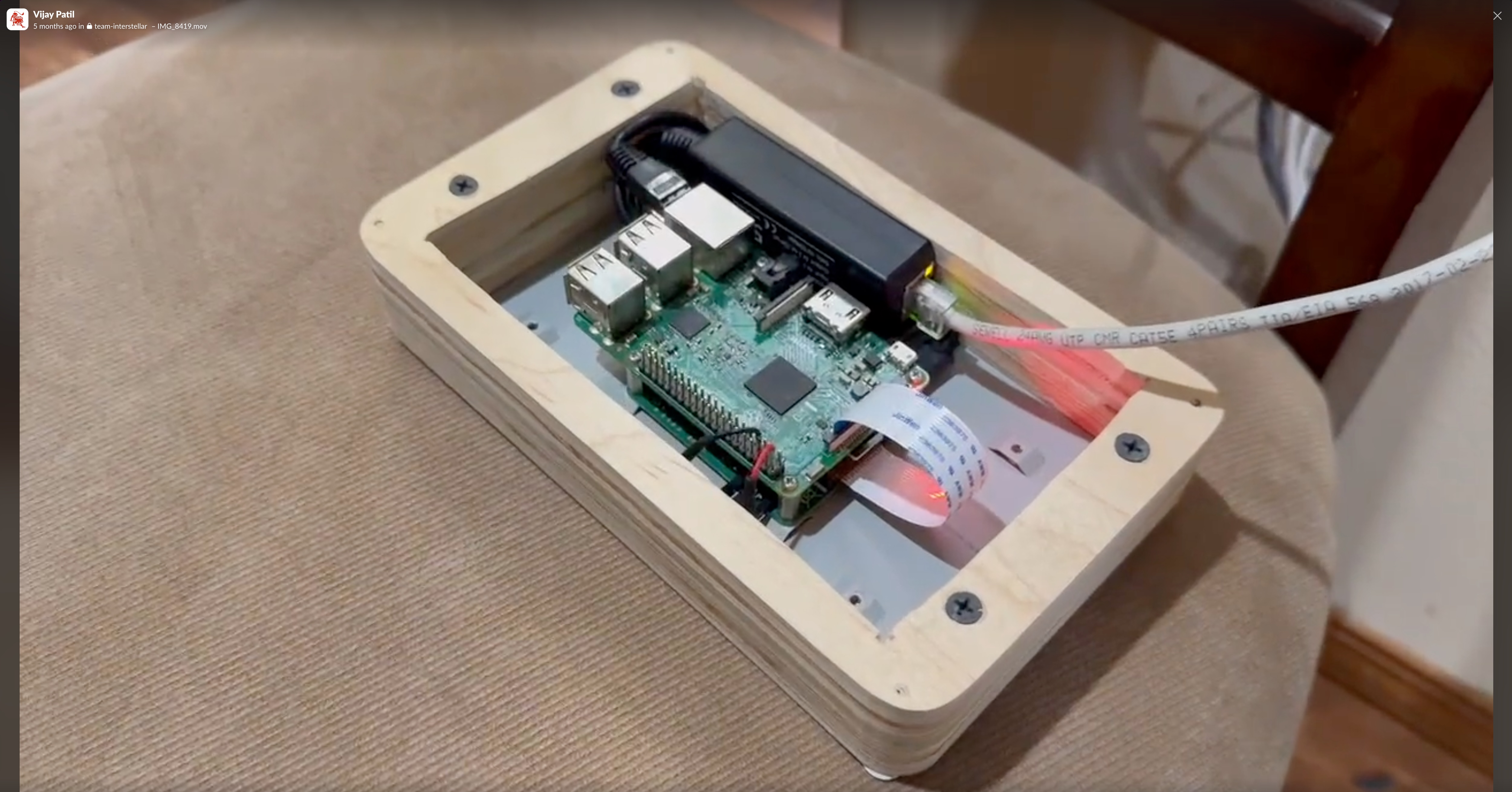 Raspberry Pi 4 with PoE HAT and 7-inch touchscreen mounted on wall